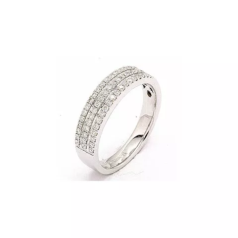 bestillingsvare - diamant ring i 14 karat hvidguld 0,40 ct