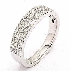 bestillingsvare - diamant ring i 14 karat hvidguld 0,40 ct