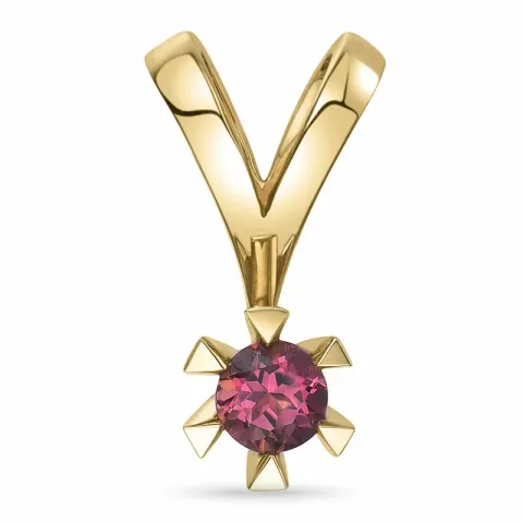 elegant pink vedhæng i 14 karat guld 0,28 ct