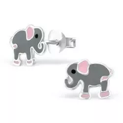 Elefant øreringe i sølv