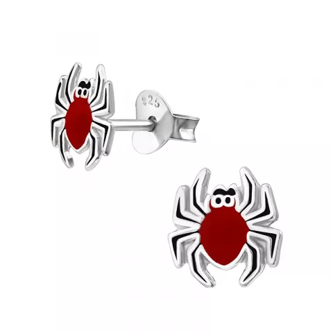 Edderkoppe øreringe i sølv