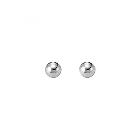 4 mm Aagaard kugle øreringe i sølv
