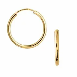 20 mm Aagaard creoler i 8 karat guld