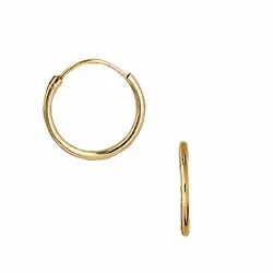 14 mm Aagaard creoler i 8 karat guld