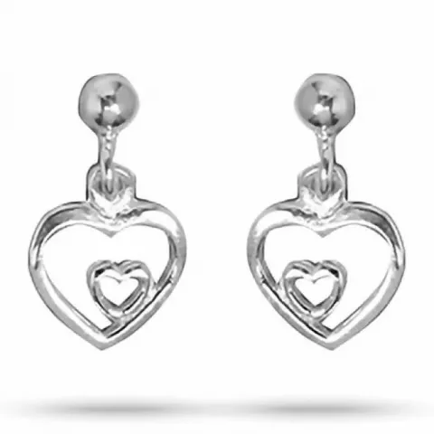Aagaard hjerte øreringe i sølv