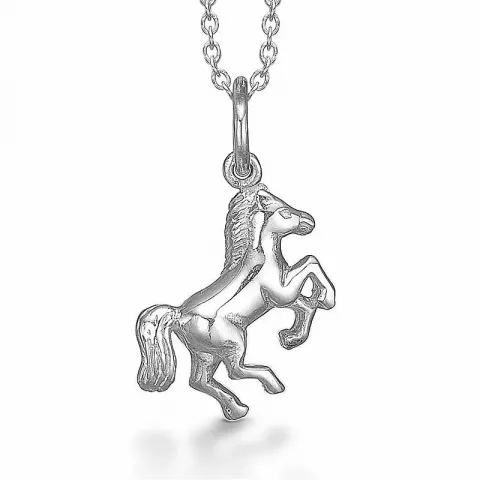 Blank Aagaard hest vedhæng i sølv