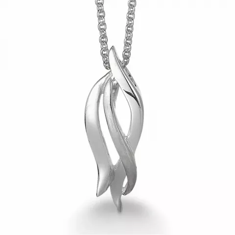 Elegant Aagaard sølv vedhæng med halskæde i sølv