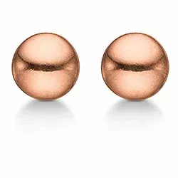 5 mm Aagaard kugle øreringe i rosabelagt sølv