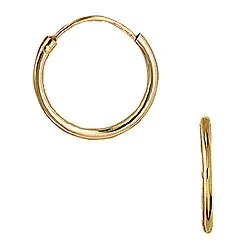 14 mm Aagaard creoler i 8 karat guld