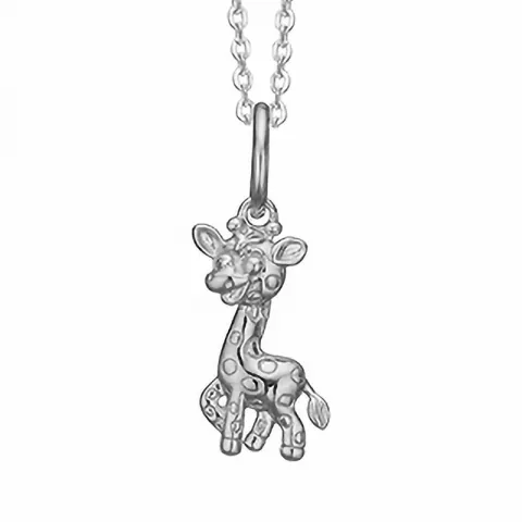 Aagaard giraf vedhæng med halskæde i sølv