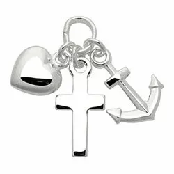 Støvring Design tro-håb-kærlighed vedhæng i sølv