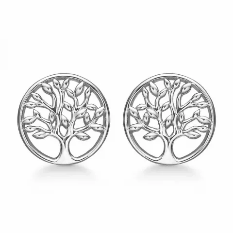 Støvring Design livets træ øreringe i sølv