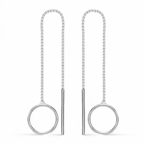 Støvring Design lange øreringe i sølv