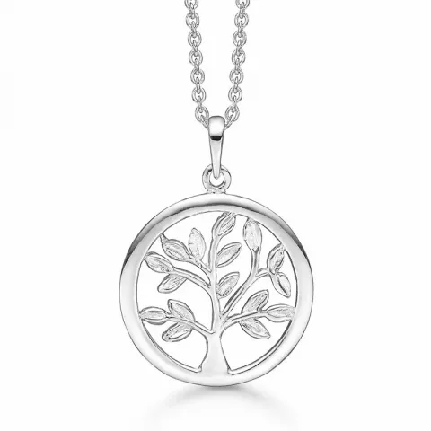 Støvring Design livets træ Halskæde med vedhæng i sølv