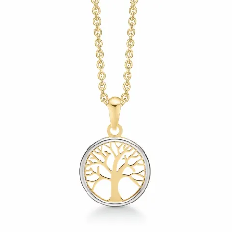 Støvring Design livets træ Halskæde med vedhæng i 8 karat guld