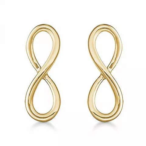 Støvring Design infinity øreringe i 8 karat guld