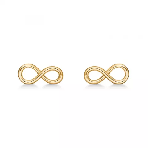 Støvring Design infinity øreringe i 8 karat guld