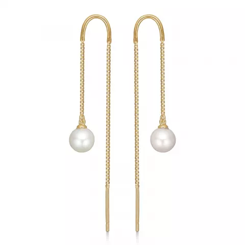 Støvring Design perle ørehænger i 8 karat guld