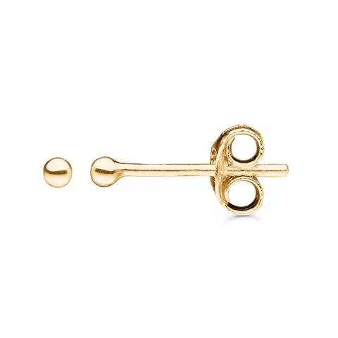 2 mm Støvring Design kugle øreringe i 8 karat guld