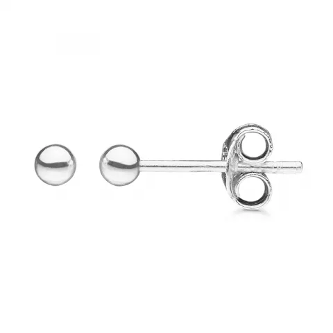 3 mm Støvring Design kugle øreringe i sølv