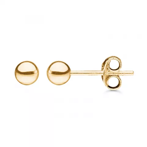 4 mm Støvring Design kugle øreringe i 8 karat guld