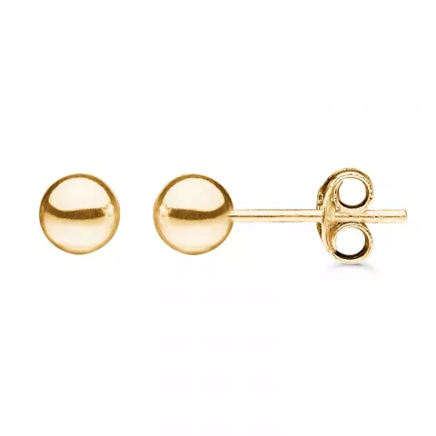 5 mm Støvring Design kugle øreringe i 8 karat guld