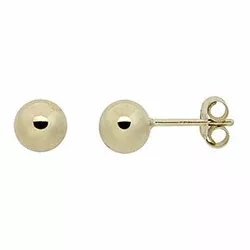 6 mm Støvring Design kugle øreringe i 8 karat guld