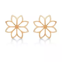 Støvring Design blomst øreringe i 8 karat guld