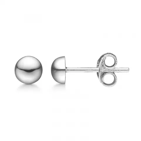 5 mm Støvring Design kugle øreringe i sølv