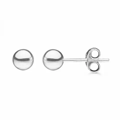 5 mm Støvring Design kugle øreringe i sølv