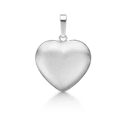 Elegant Støvring Design hjerte vedhæng i sølv