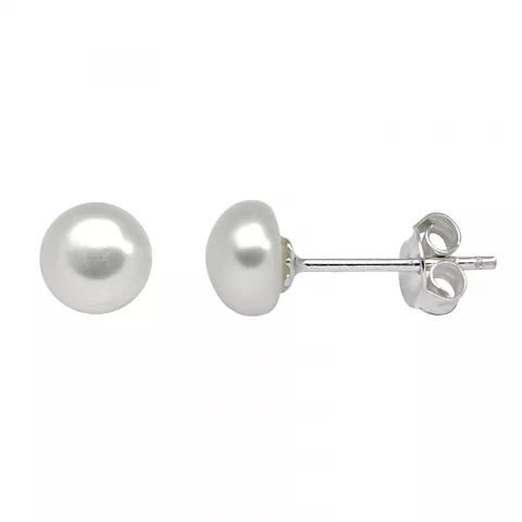 6 mm Støvring Design perle øreringe i sølv