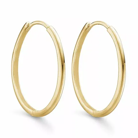25 mm Støvring Design creoler i 8 karat guld
