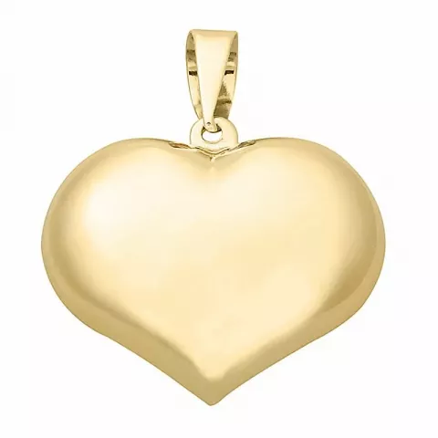 Elegant Støvring Design hjerte vedhæng i 14 karat guld