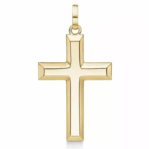 Støvring Design kors vedhæng i 8 karat guld