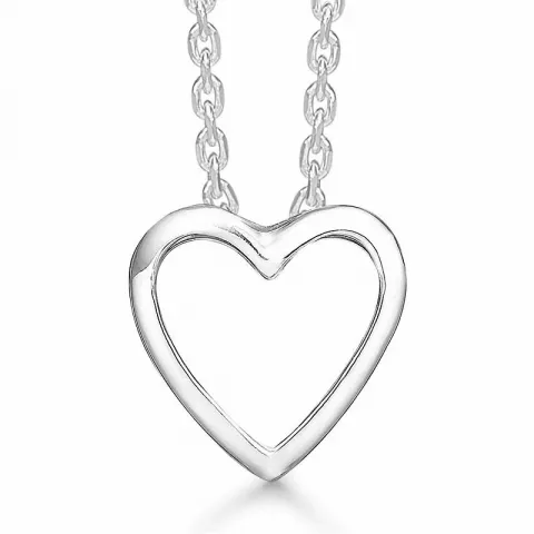 elegant Støvring Design hjerte Halskæde med vedhæng i sølv
