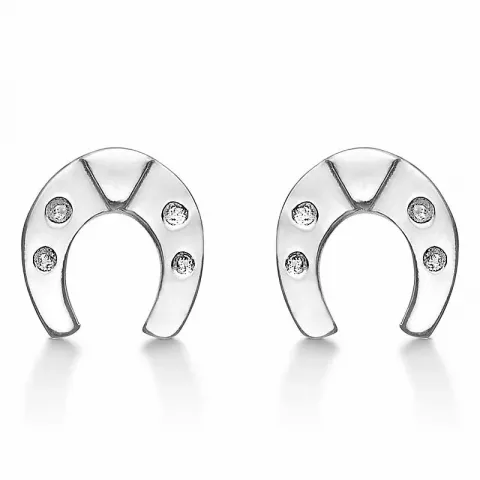 Støvring Design hestesko øreringe i sølv