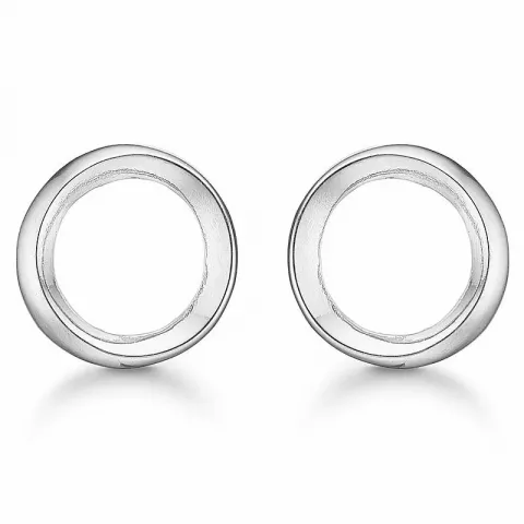 Støvring Design runde øreringe i sølv