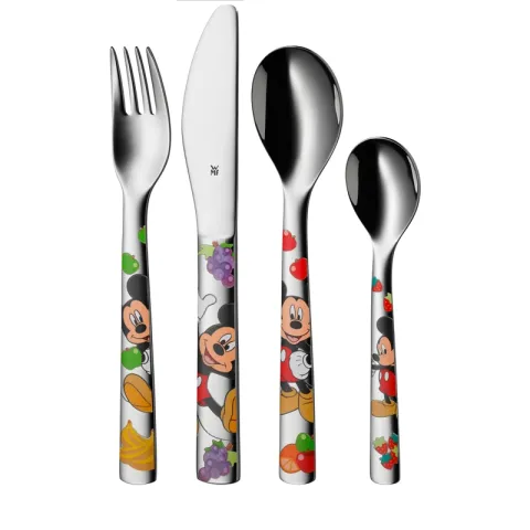 Dåbsgaver: Mickey Mouse babybestik i Rustfrit stål model: 251-8295