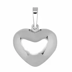 Siersbøl hjerte vedhæng i sølv