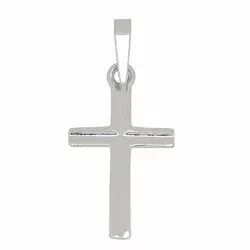 Siersbøl kors vedhæng i sølv