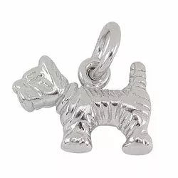 Siersbøl hund vedhæng i sølv