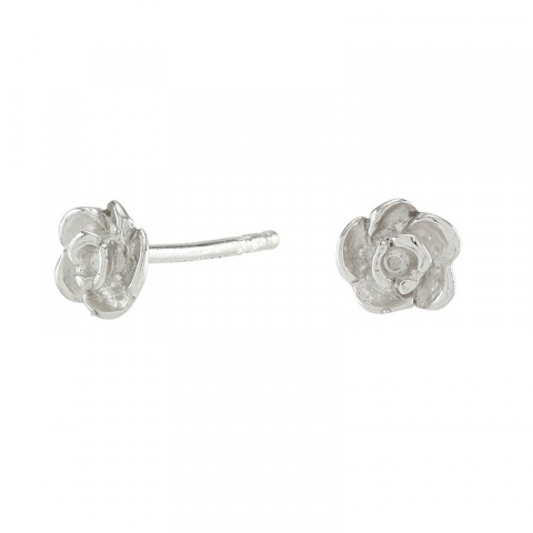 små Siersbøl blomst øreringe i sølv