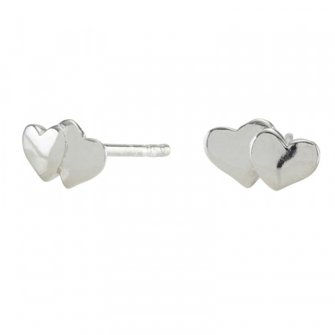 flotte Siersbøl hjerte øreringe i sølv