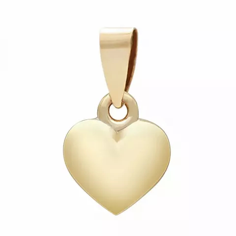 10,5 x 10 mm Siersbøl hjerte vedhæng i 8 karat guld