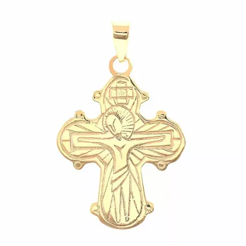 23 mm Siersbøl dagmarkors vedhæng i 8 karat guld