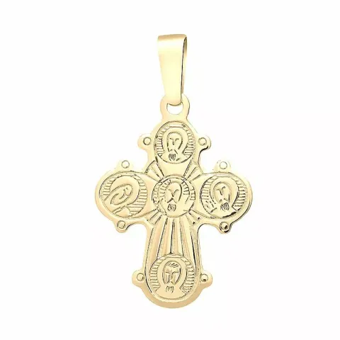 23 mm Siersbøl dagmarkors vedhæng i 8 karat guld