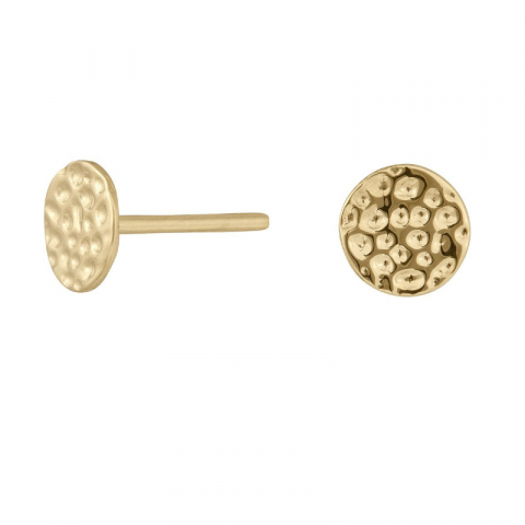 6,5 mm Siersbøl runde øreringe i 8 karat guld