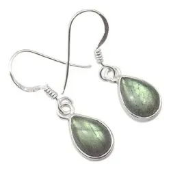 Dråbe øreringe i sølv