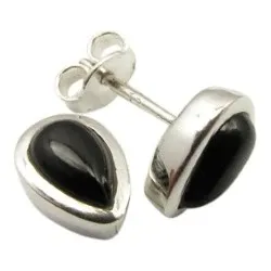 Dråbe øreringe i sølv